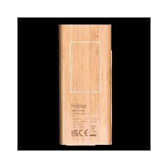 Batería Portátil 5000mAh Bambú | Inferior | 50 x 30