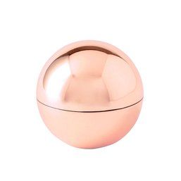 Balsamo labial de vainilla en esfera metalizada Rosa