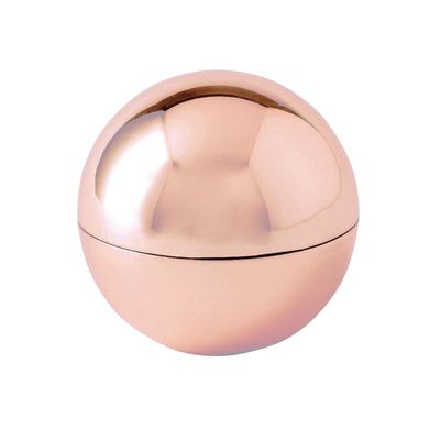 Balsamo labial de vainilla en esfera metalizada Rosa