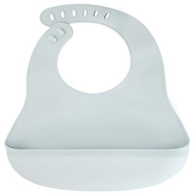 Babero ajustable de silicona con recogemigas