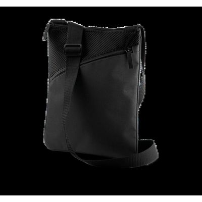 Bandolera con Bolsillo frontal y Asa ajustable. Black