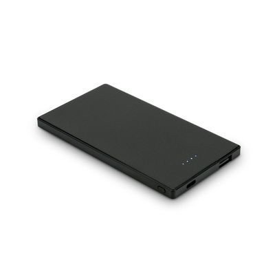 Batería externa fina 5000 mAh LED y USB-C 10W Negro