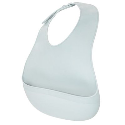 Babero ajustable de silicona con recogemigas