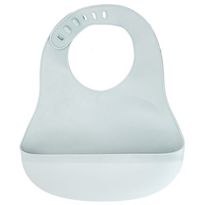 Babero ajustable de silicona con recogemigas