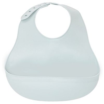 Babero ajustable de silicona con recogemigas