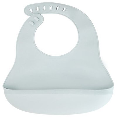 Babero ajustable de silicona con recogemigas