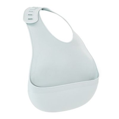 Babero ajustable de silicona con recogemigas