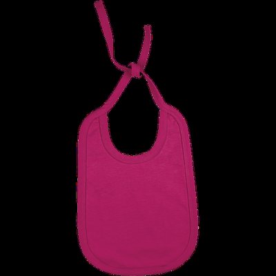 Babero Algodón Reversible con Cordón Fuchsia