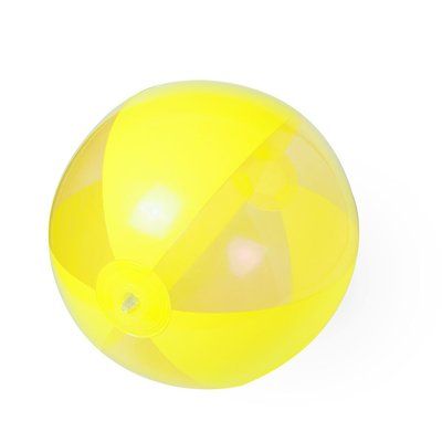 Balón de playa personalizado Ø28 cm aprox. para publicidad Amarillo