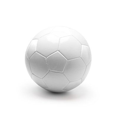 Balón de fútbol tamaño 5 en polipiel Blanco