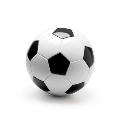 Balón de fútbol tamaño 5 en polipiel Negro Talla Única Adulto