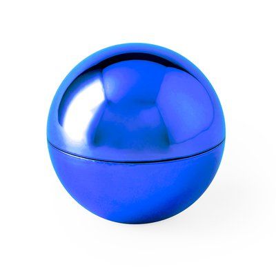 Balsamo labial de vainilla en esfera metalizada Azul