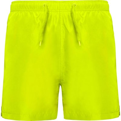 Bañador Ajustable con Bolsillos y Slip Interior Amarillo Fluor 16