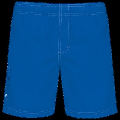 Bañador con cintura elástica y bolsillos Aqua Blue L