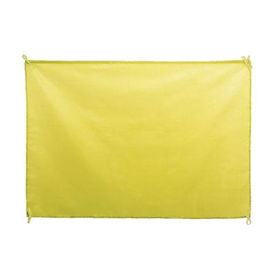 Bandera tamaño XL 100x70cm en suave poliéster publicitaria Amarillo