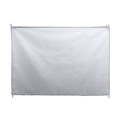 Bandera tamaño XL 100x70cm en suave poliéster publicitaria Bla