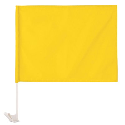 Banderín para Coche Palo 44cm Amarillo
