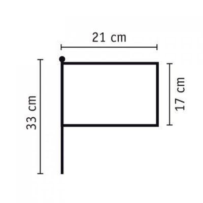 Banderín Eventos 21x17cm