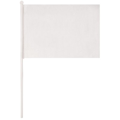 Banderín de Mano para Eventos Blanco