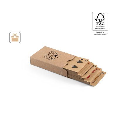 Baraja de 54 cartas en papel kraft