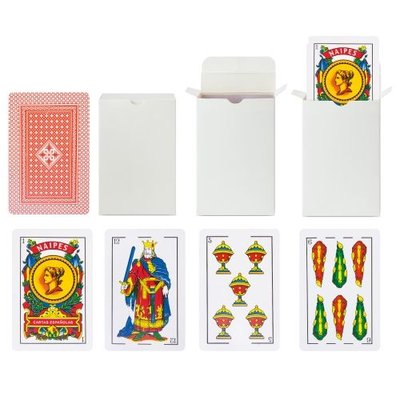 Baraja española con 50 cartas