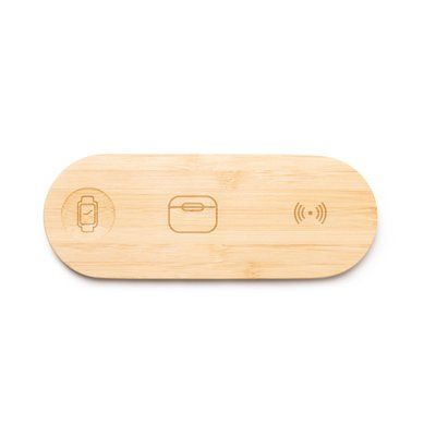 Base de carga inalámbrica 3 en 1 con 15W