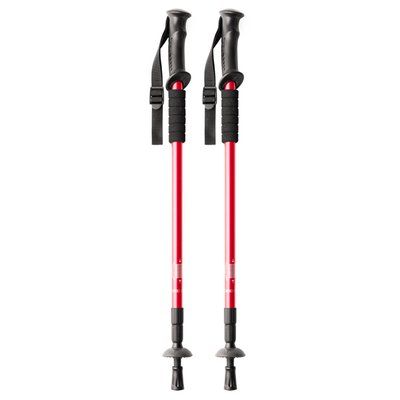 Bastones de trekking plegables Rojo TALLA ÚNICA ADULTO
