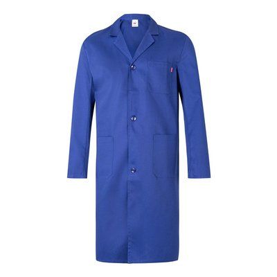 Bata de sarga con botones Azul Royal 56