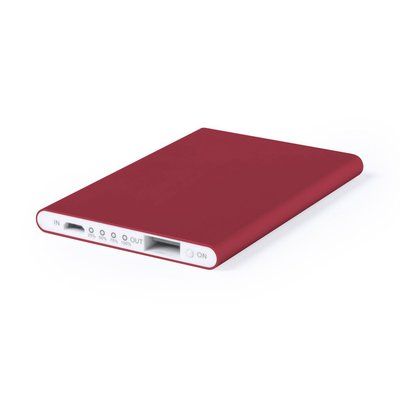 Batería auxiliar externa de 2.200 MAH Rojo