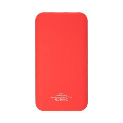 Batería externa de 10000 mAh Rojo/Blanco Talla Única Adulto