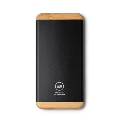 Batería externa 5000 mAh con USB y Tipo C Negro