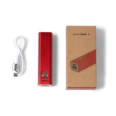 Batería externa de aluminio con 2600mAh