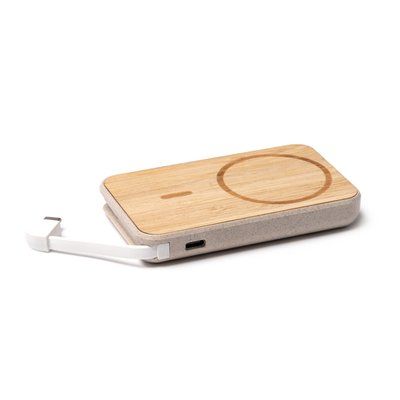 Batería externa de bambú 5000 mAh