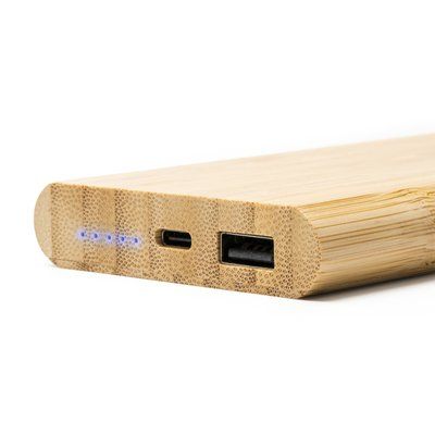 Batería externa de bambú 6000 mAh