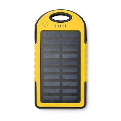 Batería externa solar con 4000mAh Amarillo