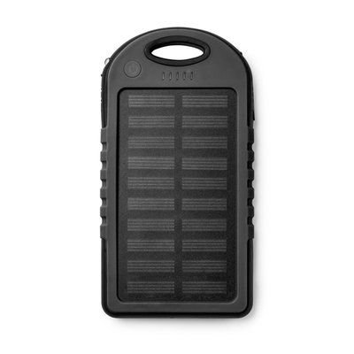 Batería externa solar con 4000mAh Negro