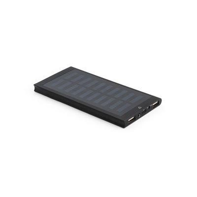 Batería portátil aluminio reciclado Negro