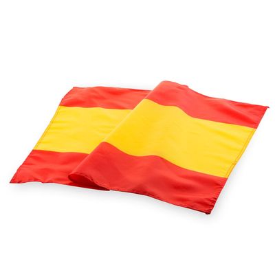 Bandera de España grande con cintas de ajuste