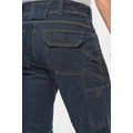 Bermuda denim multibolsillos hombre