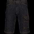 Bermuda denim multibolsillos hombre Black Rinse 40 Fr