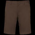Bermuda chino hombre algodón CHOCOLATE 54 FR