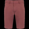 Bermuda efecto lavado hombre Washed Marsala 38 Fr