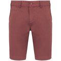 Bermuda efecto lavado hombre Washed Marsala 40 FR