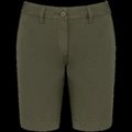 Bermuda efecto lavado mujer Washed Light Khaki 40 FR