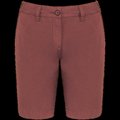 Bermuda efecto lavado mujer Washed Marsala 34 FR