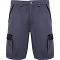 Bermuda Flexible con Bolsillos PLOMO/NEGRO 3XL