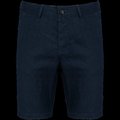 Bermuda de lino 100% para hombre Navy Blue 40 FR
