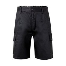 Bermudas multibolsillos de sarga Negro 36