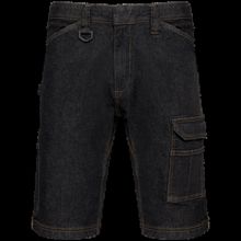 Bermuda denim multibolsillos hombre Black Rinse 36 Fr