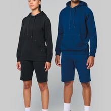 Bermuda de felpa Unisex Black Xs